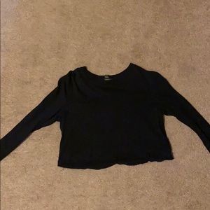 black crop top